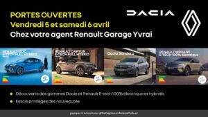 Lire la suite à propos de l’article Porte ouverte au garage Yvrai à Romagnieu E-tech Renault, Dacia
